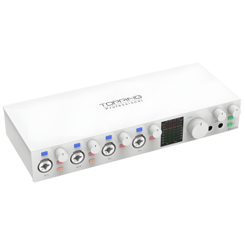 Topping Professional 05 0008 E4X4 Pre Ses Kartı (Beyaz) | 4x4 Giriş/Çıkış Çok Kanallı Kayıt Çözümü